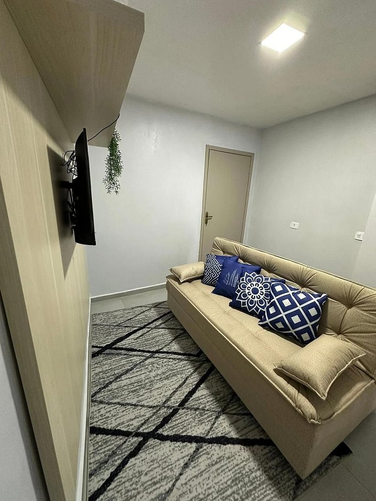 Pé na areia 02 Quartos Vista Mar - Apt 104 Térreo- Diárias a