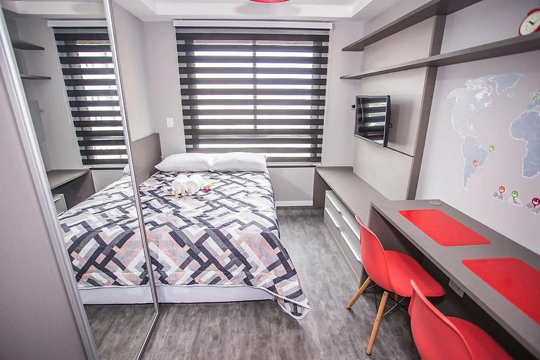 Studio Central prox a Rua XV de Novembro - Diárias a partir