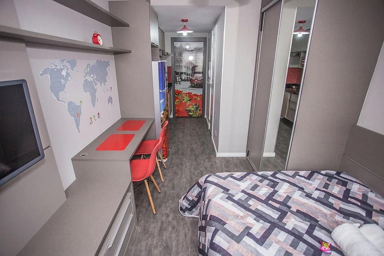 Studio Central prox a Rua XV de Novembro - Diárias a partir