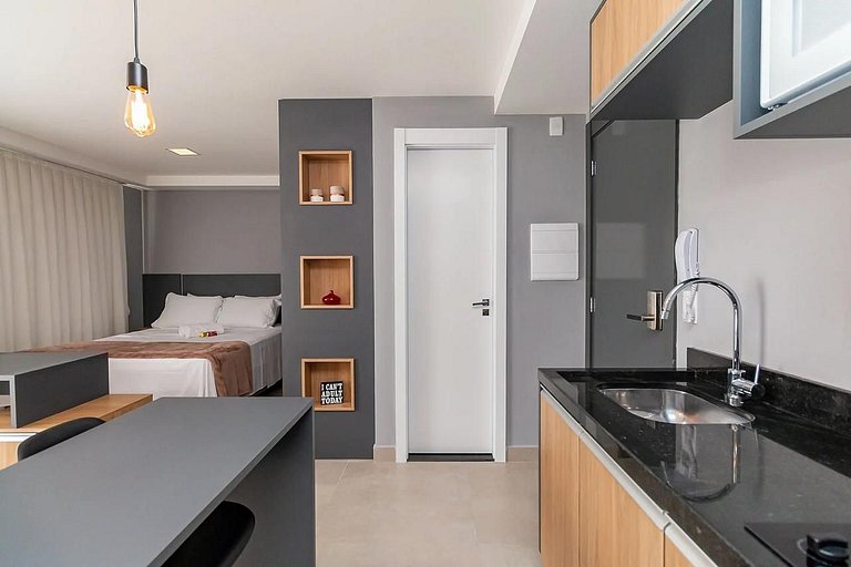 Studio Central em Andar Alto - Diárias a partir de R$ 69,90