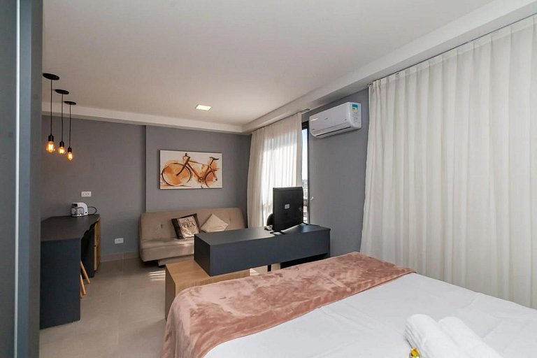 Studio Central em Andar Alto - Diárias a partir de R$ 69,90