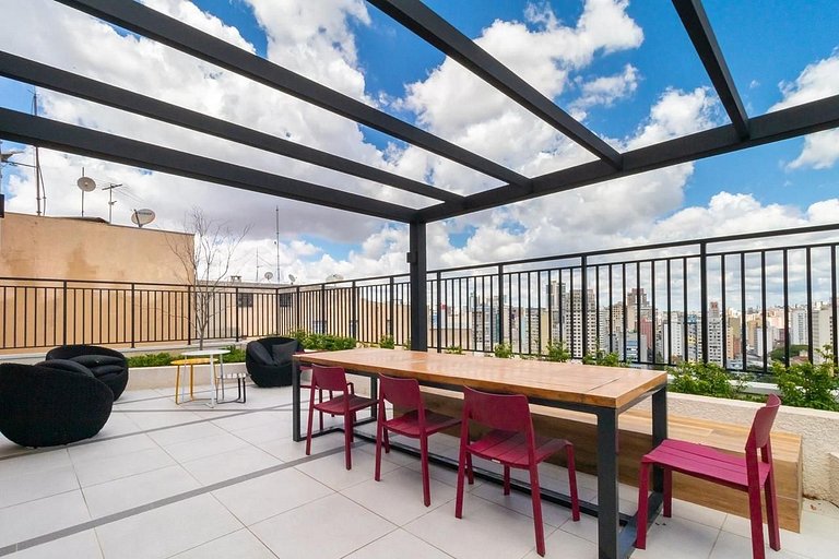 Studio Central em Andar Alto - Diárias a partir de R$ 69,90