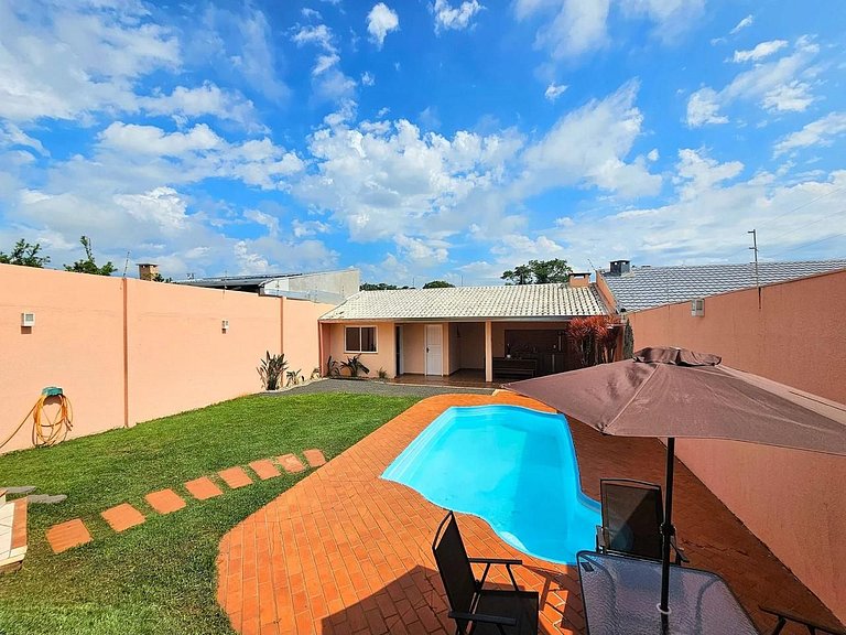 Casa 4 quartos Piscina prox Paraguai e Itaipu - Diárias a pa