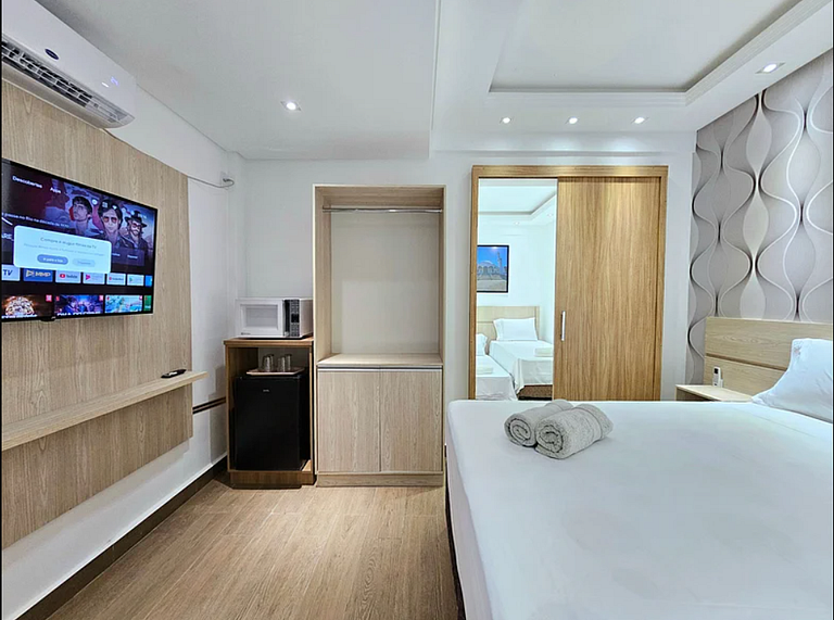 Studio 4 no coração de Foz - centro Diárias a partir R$ 49,9