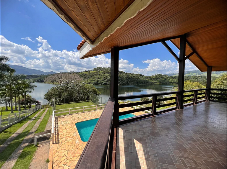 Casa de campo c/ piscina pier e represa