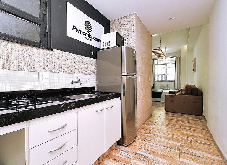 Studio para 4 pessoas com vista mar em Copacabana - RJ - Diá